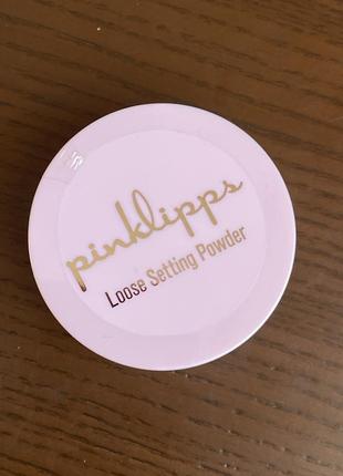 Розсипчаста пудра без тальку pink lipps cosmetics loose setting powder translucent