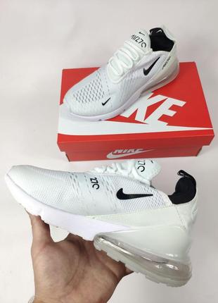 Кросівки nike air max 270 (бело-черные)7 фото