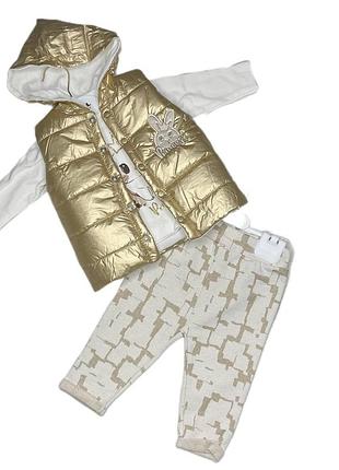 Гарний комплект 3-ка для вашої дівчинки арт.415