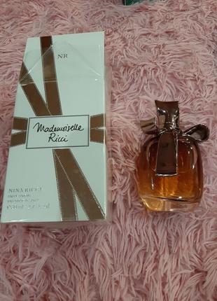 Хит! в единственном екземпляре роскошный парфюм nina ricci mademoiselle ricci 80ml абсолютно новый запечатан (лиц.)
