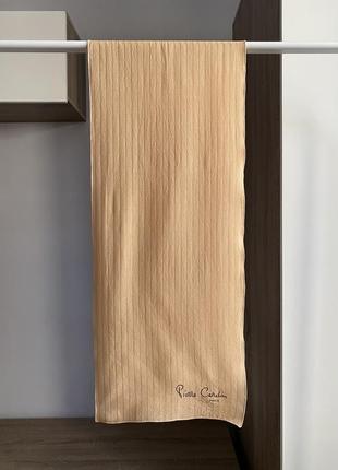 Pierre cardin бежева шовкова хустка платок шарф