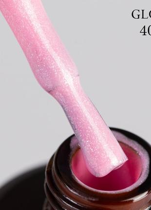 Гель-лак gloss 406 (рожевий з мікроблиском), 11 мл