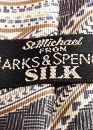 Marks &spencer  100%шелк  галстук4 фото