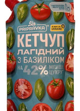 Кетчуп с базиликом тм " приправка " 400 г