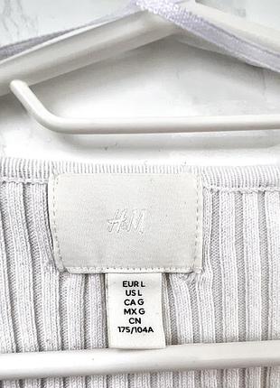 Білий топ кардинал в рубчик h&m 7