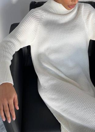 Вязаное бесшовное платье 8