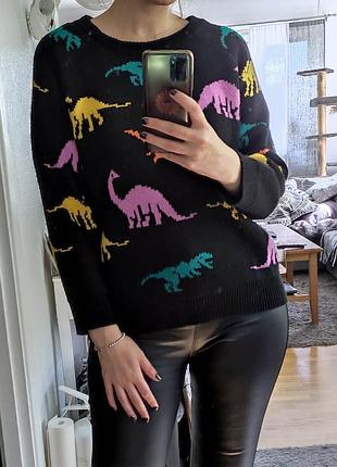 Милий светрик з динозаврами на весну-осінь