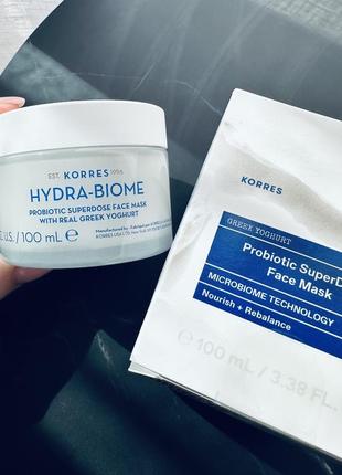 Korres greek yoghurt probiotic superdose face mask маска з пробіотиками