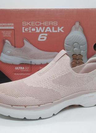 Стрейч кроссовки слипоны skechers go  walk 6 оригинал1 фото