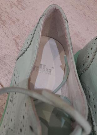 Шикарные красивого цвета оксфорды ботинки ботинки ботинки лоферы кожа5 фото