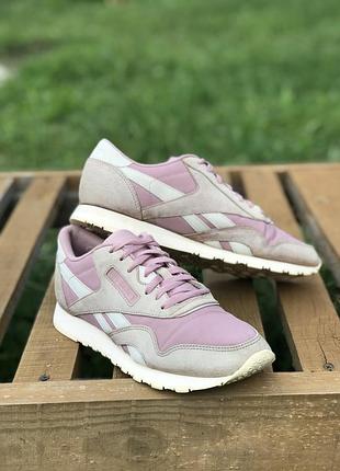 Reebok classic nylon smoky rose / pale pink dv3634 вінтажні