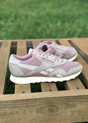 Reebok classic nylon smoky rose / pale pink dv3634 вінтажні3 фото