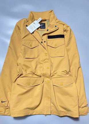 Куртка горчичная желтая nike w nsw tch pck jkt m651 фото