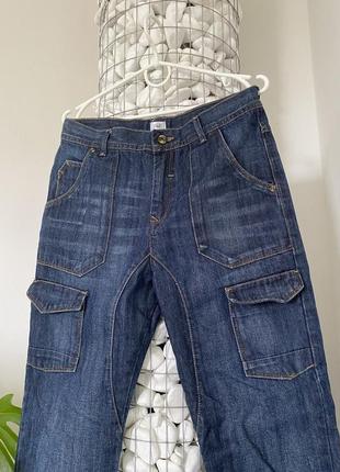 F&amp;f джинсы синие с карманами новые без бирки на мальчика5 фото