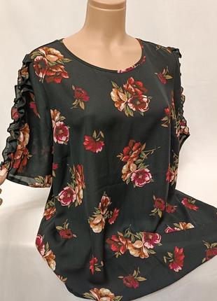 Блуза у квітковий принт dorothy perkins 46/18/3xl