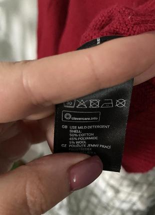 Праздничный новогодний свитер h&amp;m зимний рисунок 122-1284 фото