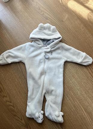 Плюшевий демісезонний комбінезон