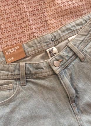 Крутые светлые джинсовые шорты & denim от h&m3 фото