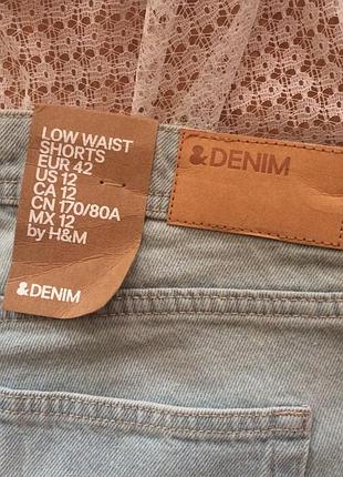 Крутые светлые джинсовые шорты & denim от h&m8 фото
