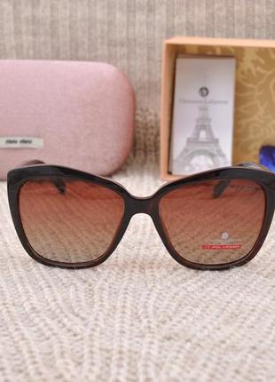 Красивые солнцезащитные женские очки christian lafayette polarized классические5 фото