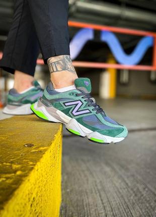 Мужские кроссовки зеленые new balance 9060 'green