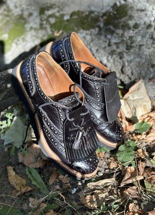 Шкіряні оксфорди casher, туфлі-оксфорди