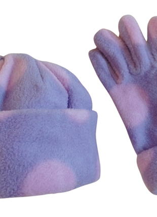 Зимний комплект jago (шапка+шарф+перчатки) 2-4 года фиолетовый7 фото