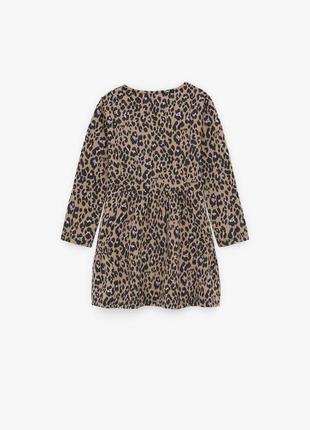 Zara теплое платье с леопардовым принтом 1642 фото
