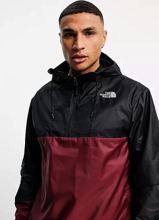 The north face wind anorak malbec red nf0a55atvb8 анорак легенька куртка вітровка оригінал tnf