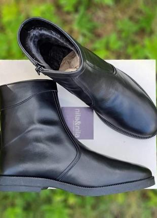 Чоловічі шкіряні теплі зимові черевики avarese italy 🇮🇹 41 -42 43 44 -45 розмір2 фото