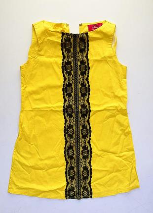 Жовте плаття вишиванка сукня сарафан платье на 122см