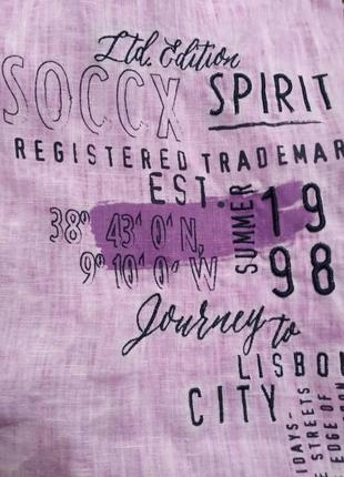Soccx женская рубашка лен розового цвета размер s 365 фото