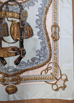 Шелковый платок hermes bride de cour  автор francoise de la perriere 88 год8 фото
