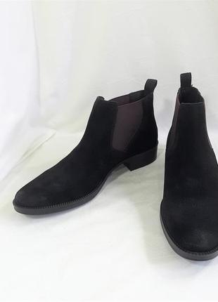 Замшевые ботинки-челси от "geox", р 40-41,54 фото