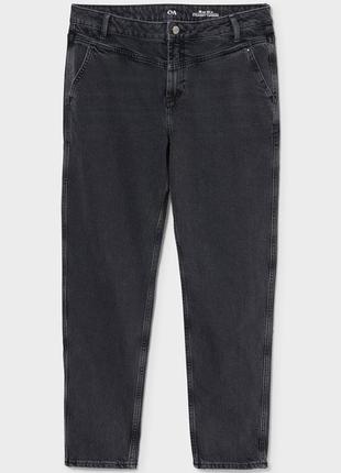 Темно-серые демисезонные зауженные джинсы c&a3 фото