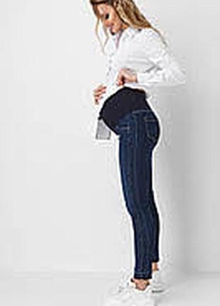 Джинси бриджі жіночі розмір 48/14 стрейчеві для вагітних2 фото