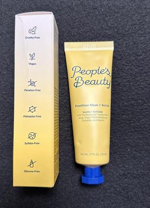 Маска скраб для обличчя people’s beauty frontliner mask + scrub3 фото