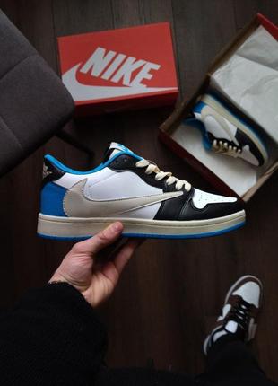 Nike air jordan 1 low travis scott x fragment1 фото