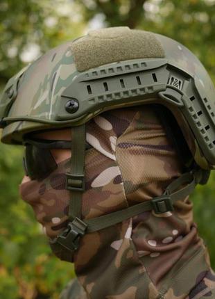 Шолом fast future assault shell helmet nij iiia мультикам з покращеними вставками2 фото