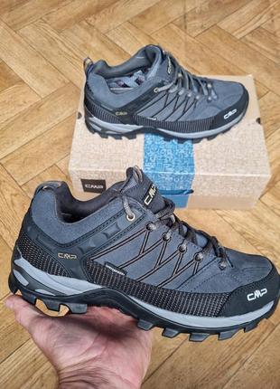 Полуботинки трекинговые мужские  смр модели 3q13247 cерый нубук,  термо,gore-tex