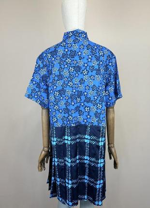 Marni uniqlo платье рубашка оверсайз цветочный принт коллаборация лен лиоцелл9 фото