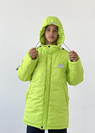 Зимова куртка пальто ❄️ салатовое, удобное и стильное. есть обин7 фото