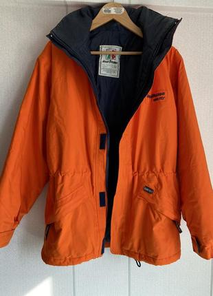 Куртка помаранчева anzi besson goretex red jacket1 фото