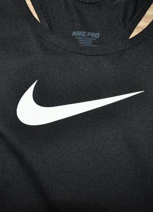 Жіноча майка nike pro найк спортивна тренувальна оригінал чорна3 фото