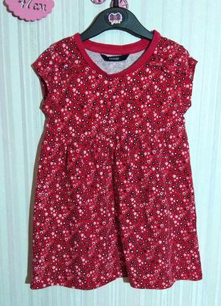 Червона сукня в квіточку george р. 2-3 роки