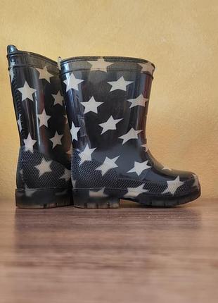 Резиновые сапоги темно-синие 21 размер