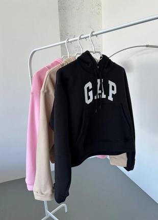 Худи на флисе «gap» черное