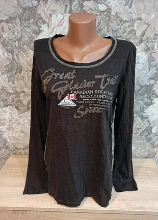 Soccx женский лонгслив коричневого цвета размер l 40