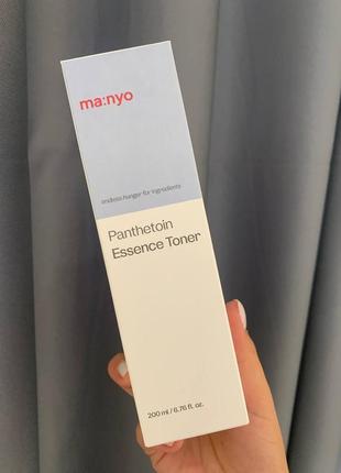 Тонер-эссенция для ультраувлажнения кожи с пантетоином manyo panthetoin essence toner 200 ml