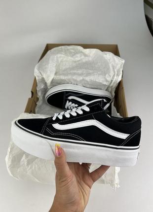 Кеди vans old skool platform vn0a3b3uy281 black2 фото